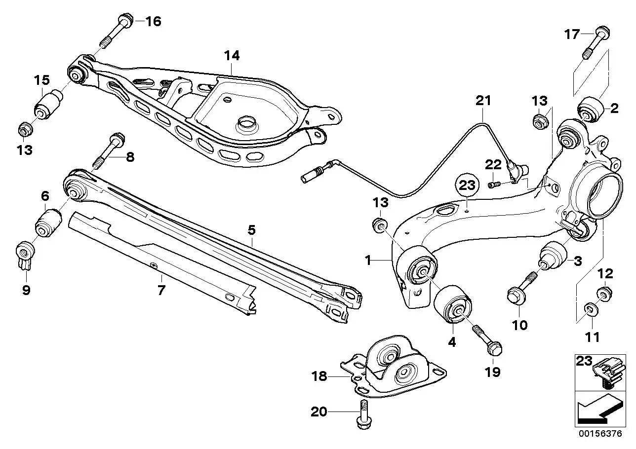 BMW Exzenterschraube E83 E85 E86 33303411801 - X3 E83, Z4 E85, Z4