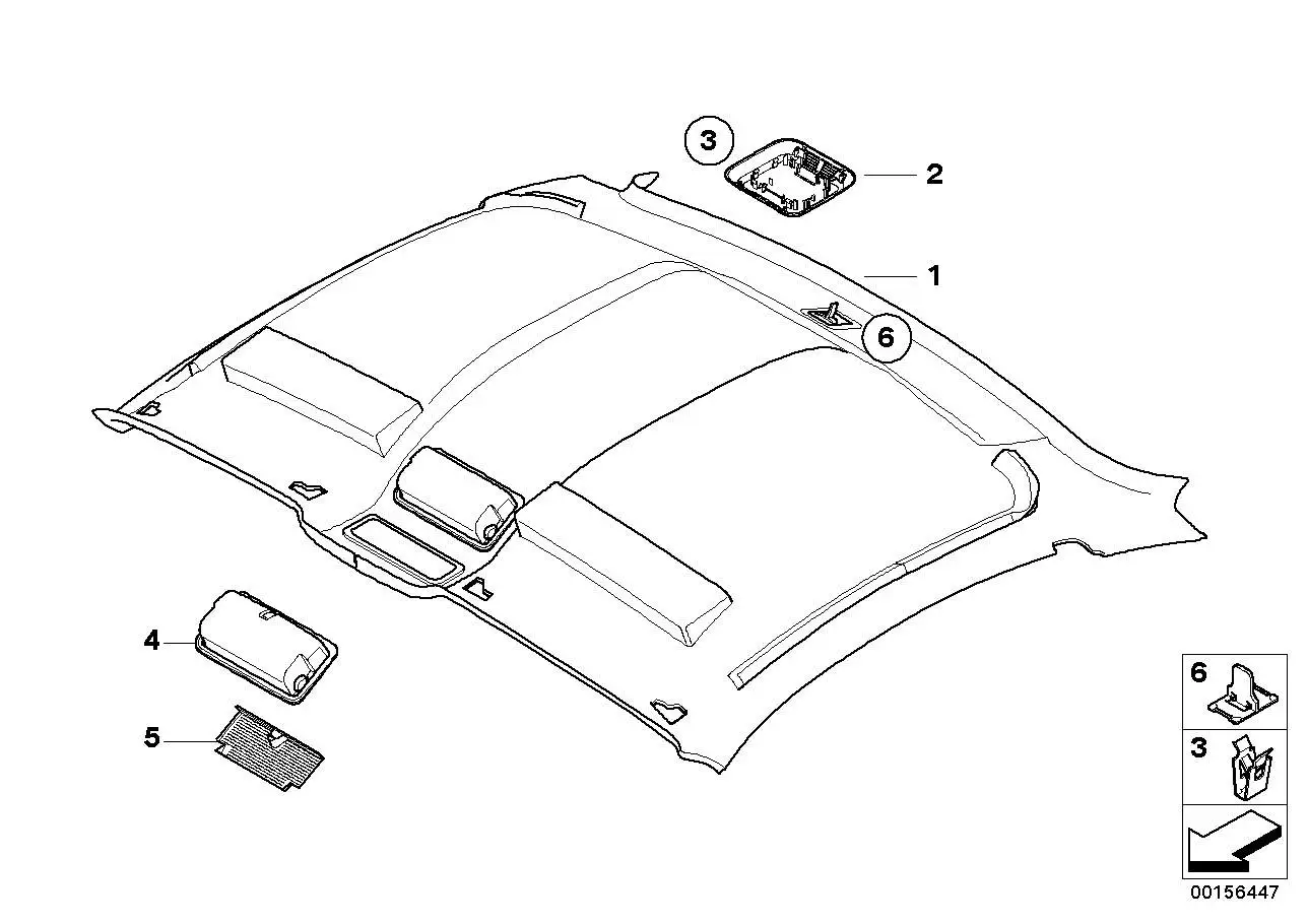 BMW Clip E86 51443428197