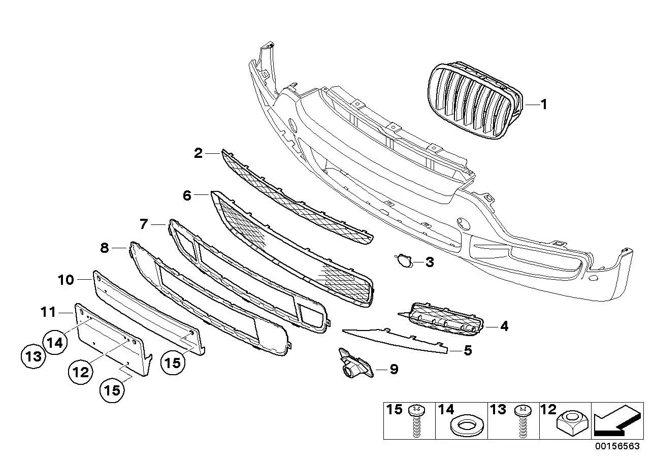 BMW Klappe Abschleppöse links E70 51117159589 - X5 E70