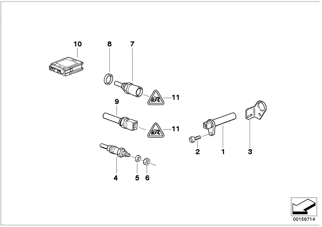 BMW Relais Glühstift E38 E39 E46 E53 12212246919