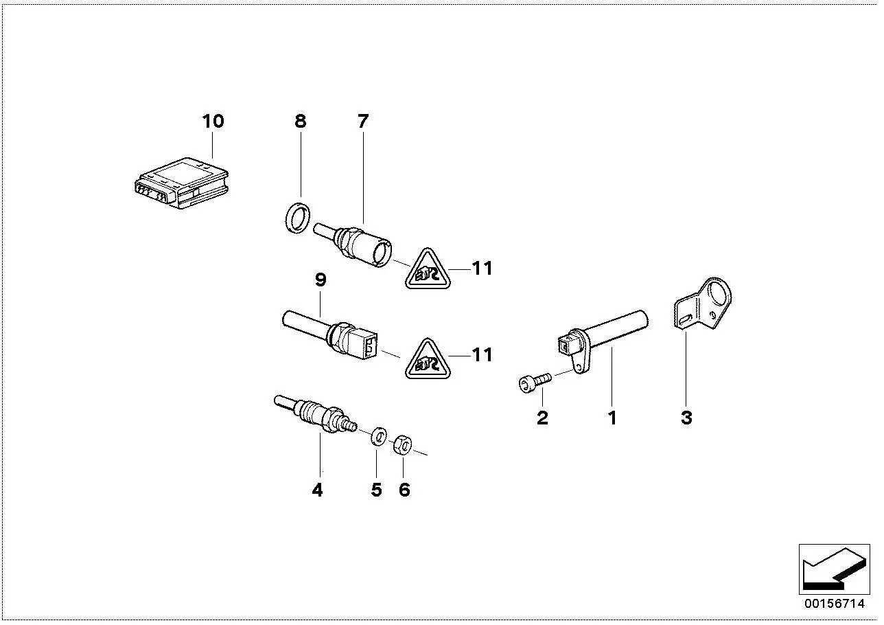 BMW Ansauglufttemperatursensor E34 E36 E39 E46 E53 E60 E61 E65 E8