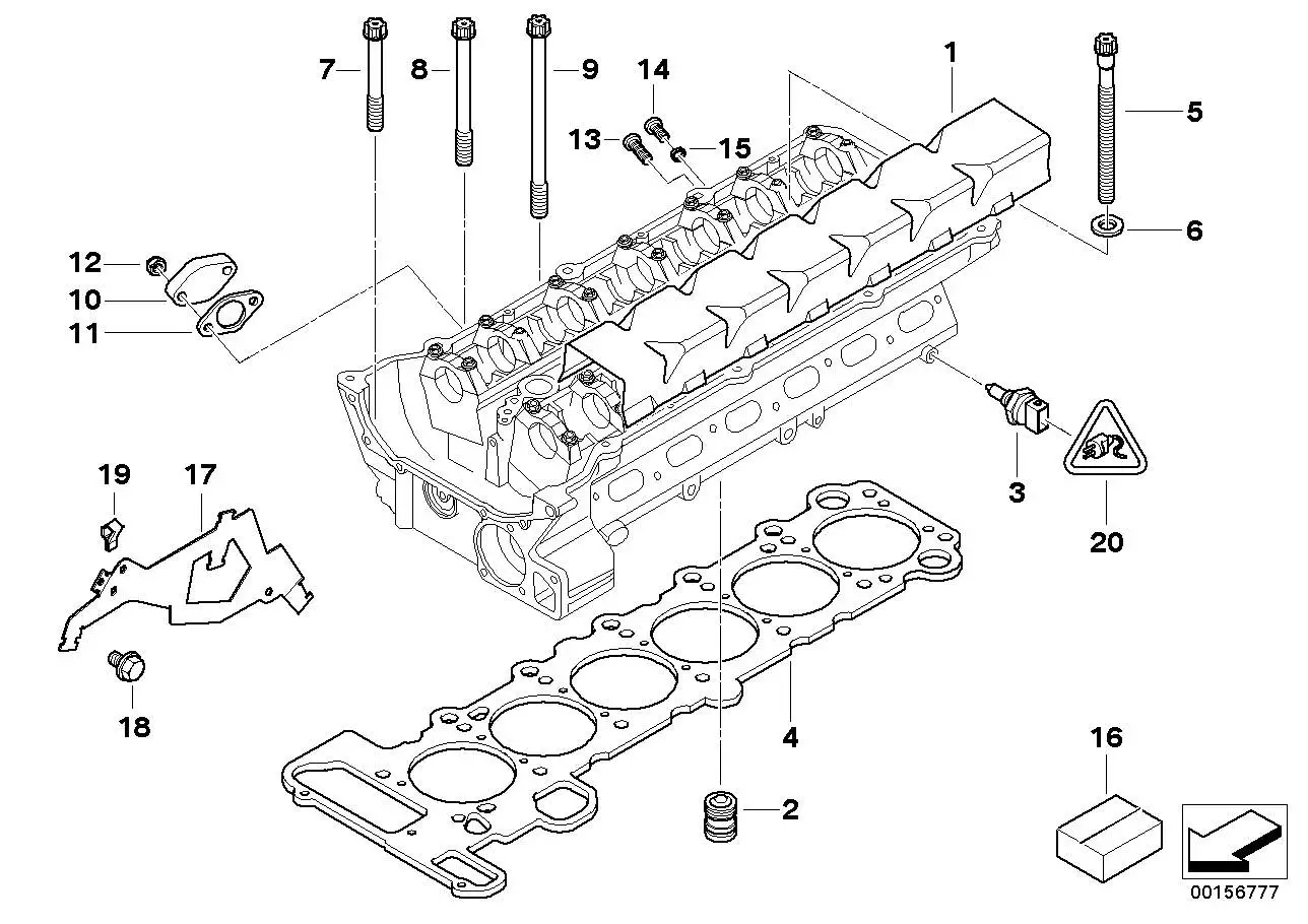 BMW Zylinderkopfdichtung asbestfrei E38 E39 E46 E53 E60 E61 E65 E
