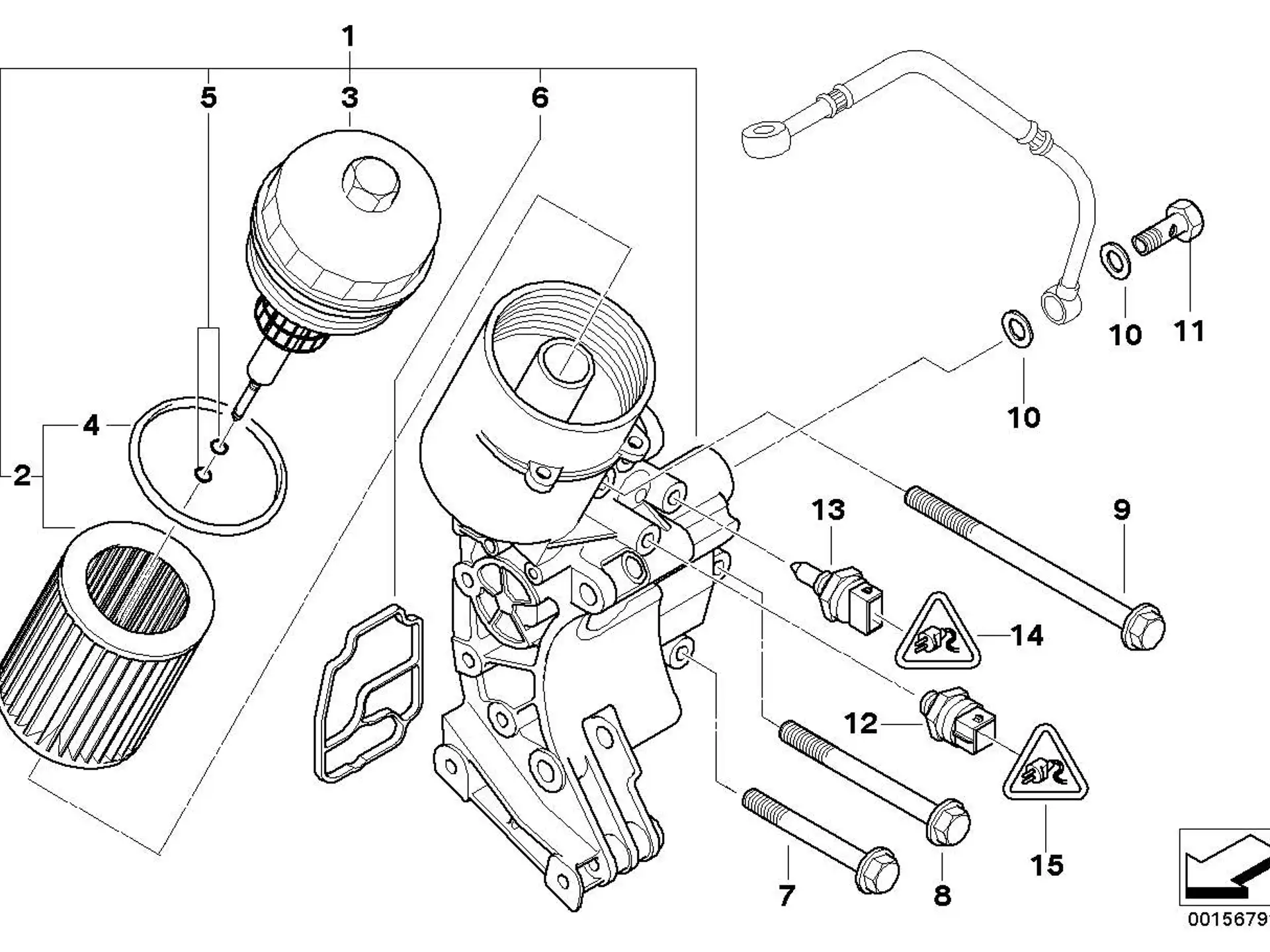 BMW Sechskantschraube mit Scheibe E34 E36 E38 E39 E46 E53 E60 E61 E65 E66 E83 E85 E86 F20 F21 F22 F23 F30 F31 F32 F33 F36 F80 F82 F83 F87 F87N F95 F96 G05 G06 G07 G20 G21 G28 R13 I12 I15 07119906675