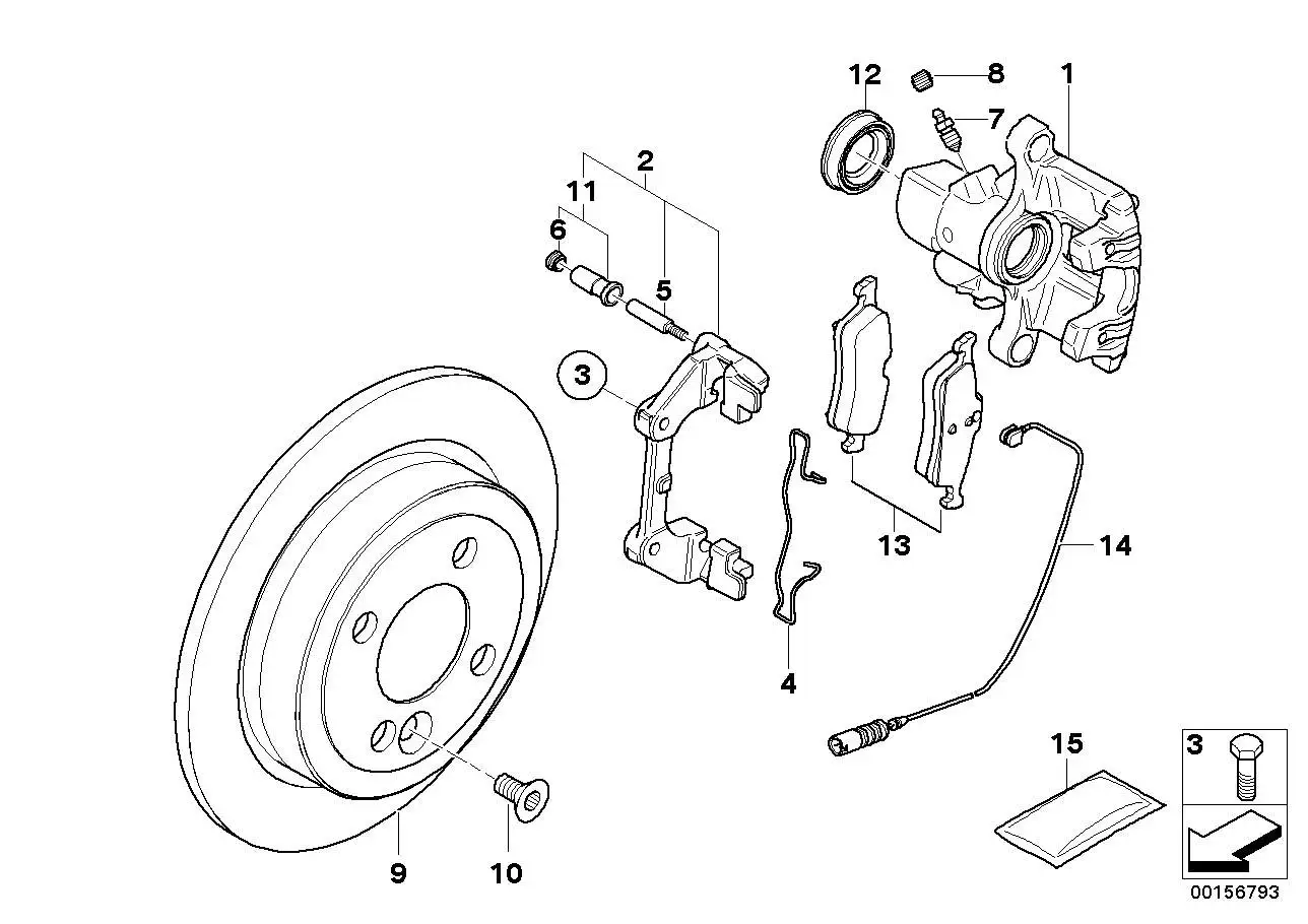 BMW Haltefeder R50 R52 R53 34216762749 - Bildposition 04