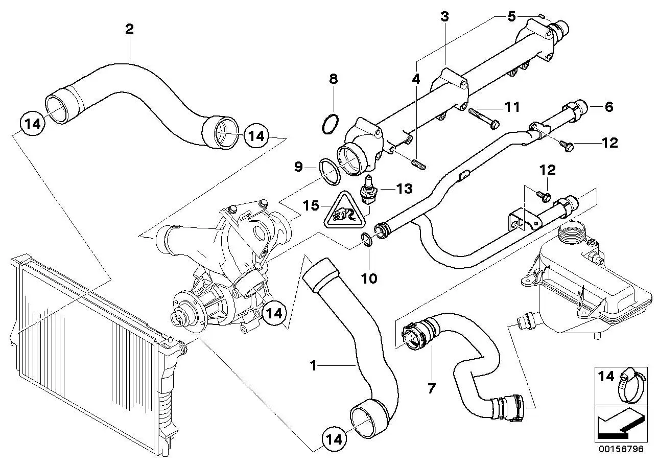 BMW Wasserschlauch 11537830994