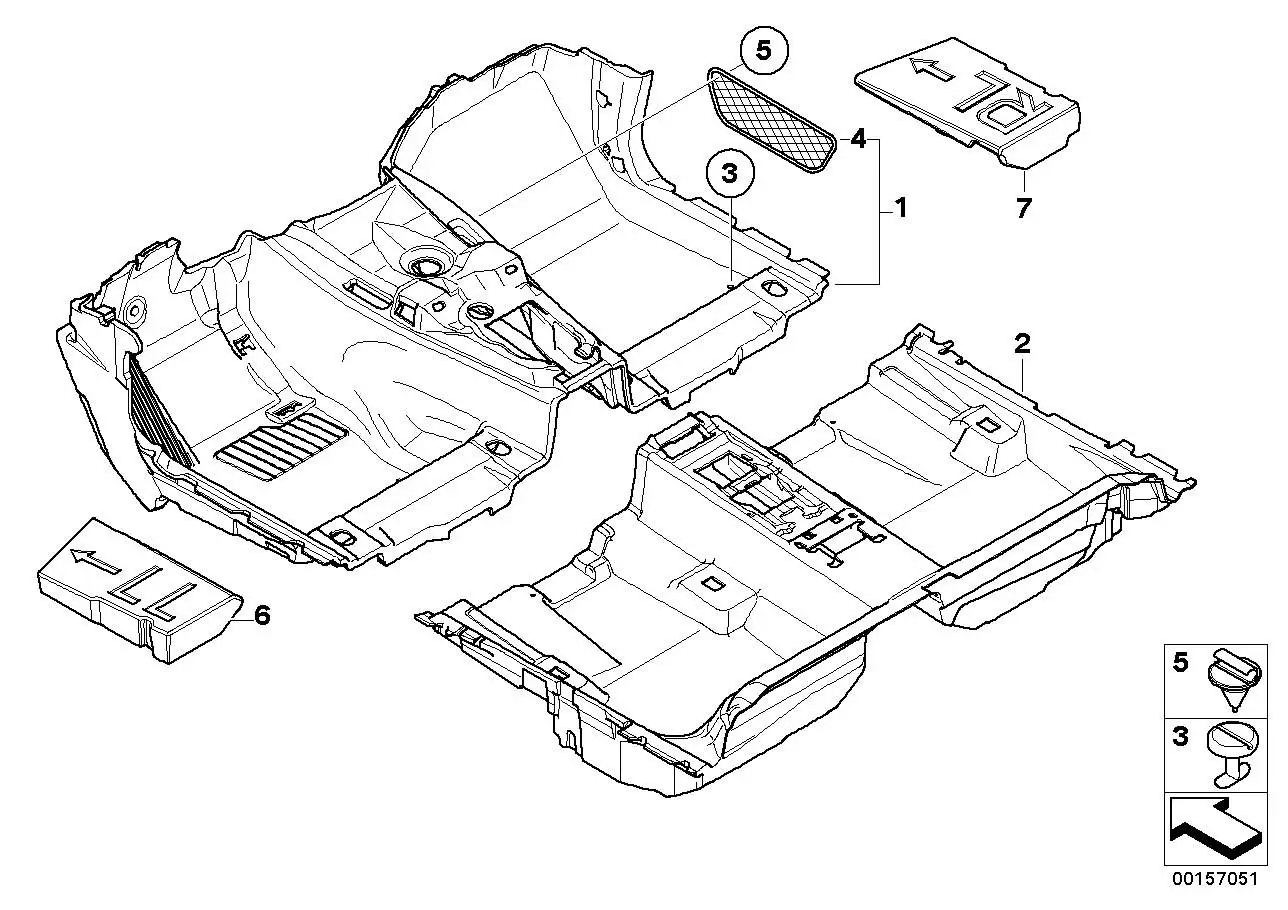 BMW Drehverschluss 17mm E46 E53 E63 E64 E83 51478243737 - 3er, 6e