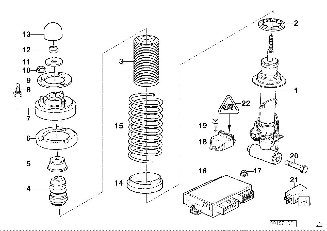 BMW Zusatzdämpfer hinten E34 E38 33532227093 - Bildposition 04