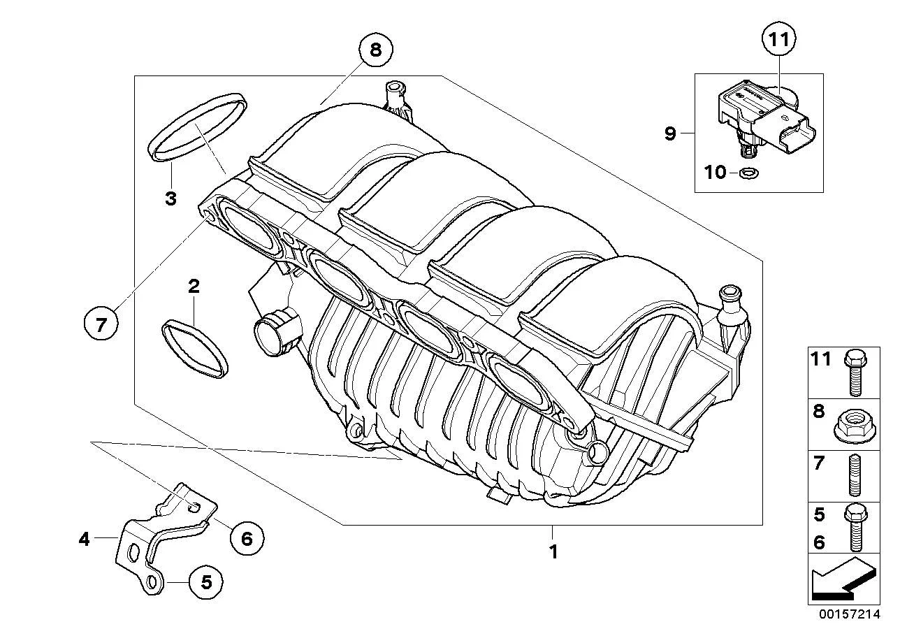 BMW Profildichtung R55 R56 R57 R58 R59 R60 R61 11617528174