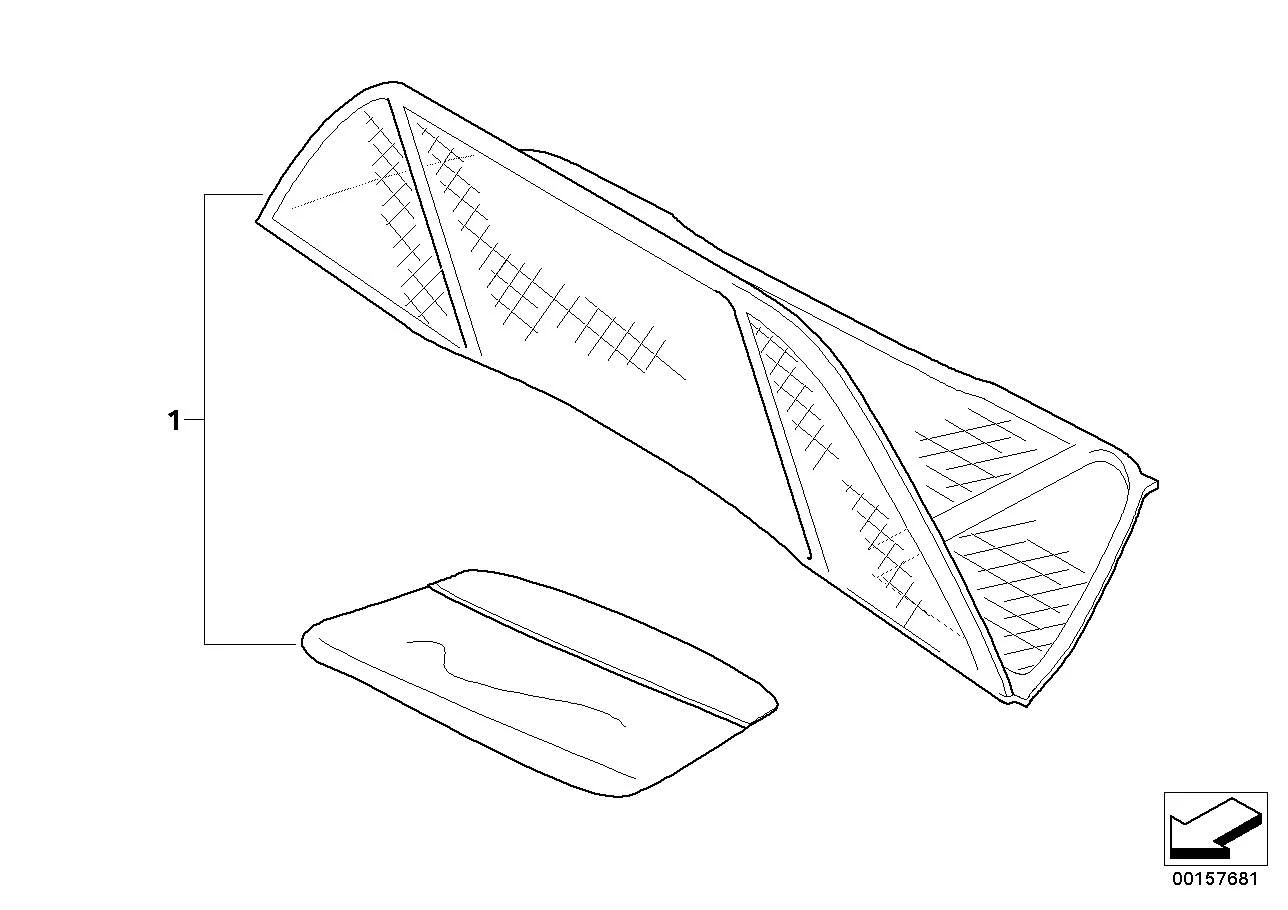 BMW Windschutz E46 54317037729