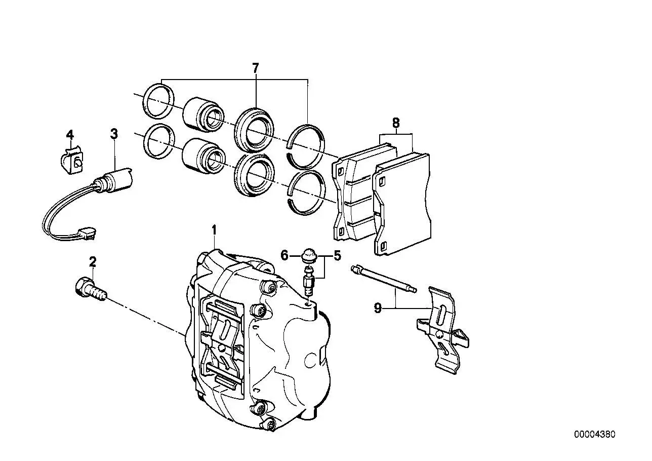 BMW Bremsbelagfühler E24 E28 E31 E32 E34 34351179820 - 5er E28, 5