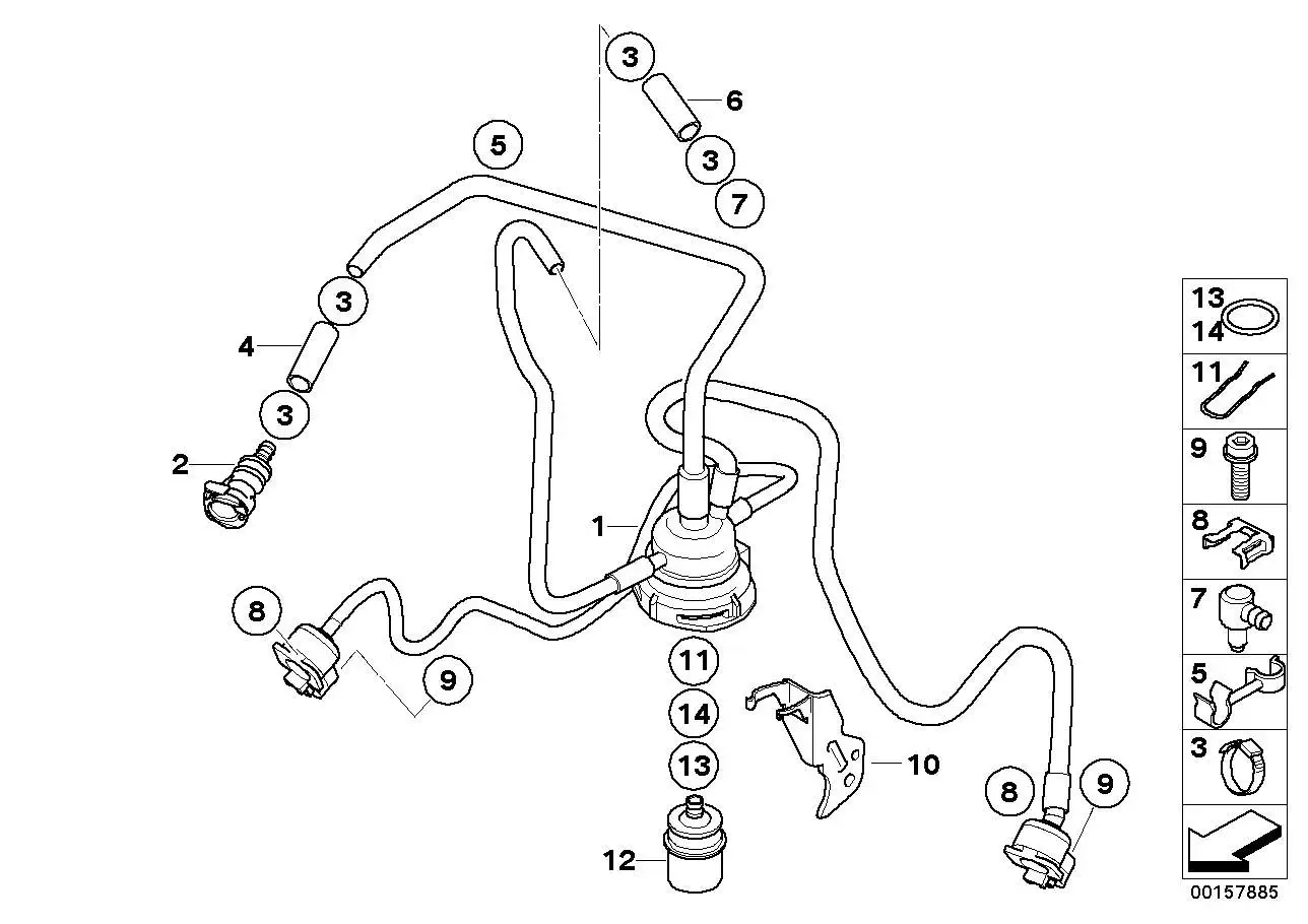 BMW Halter Kraftstoffverteiler K25 K26 K27 K28 13537694731