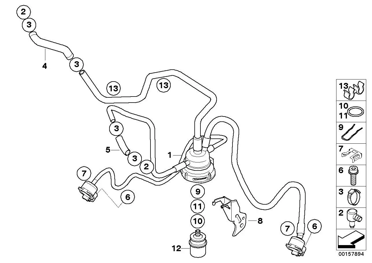 BMW Kraftstoffverteiler 13537718522 - Bildposition 01