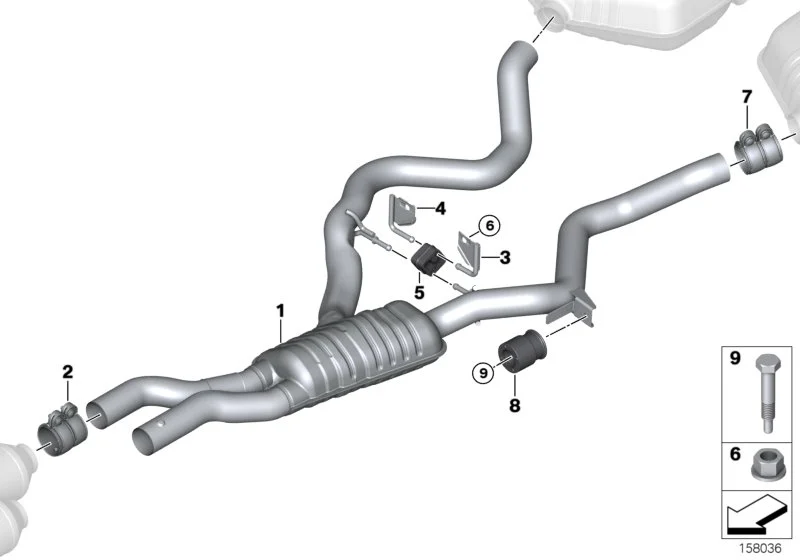 BMW Gummilager E90 E91 E92 E93 18207590154