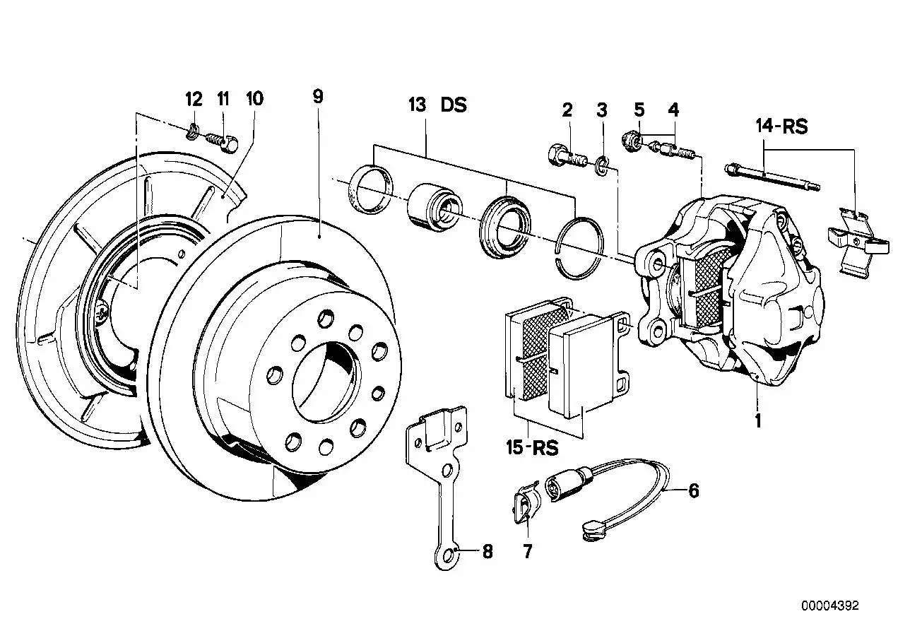 BMW Satz Anbauteile E23 34211150559