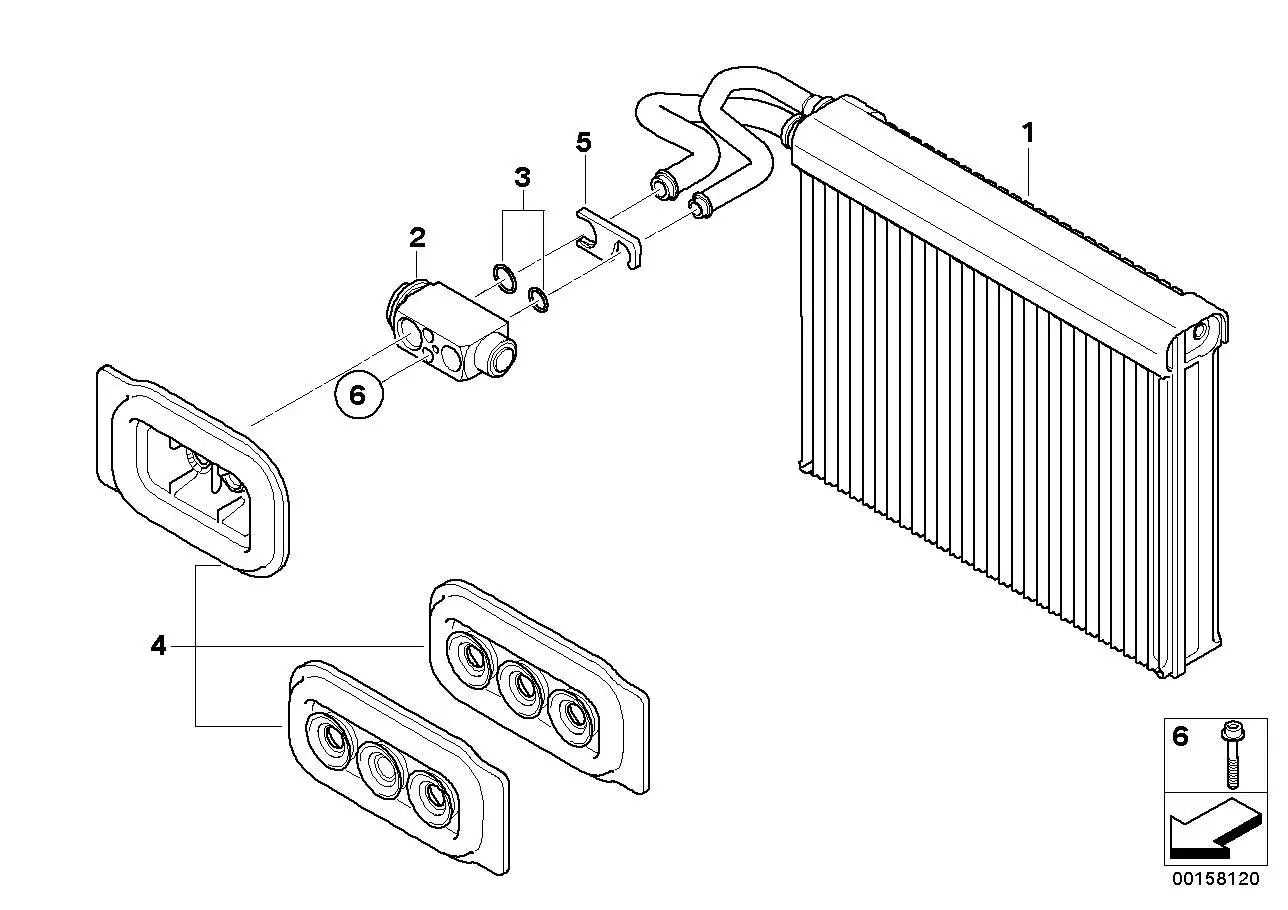 BMW Dichtungssatz Expansionsventil E70 E71 E72 F15 F16 F85 F86 64