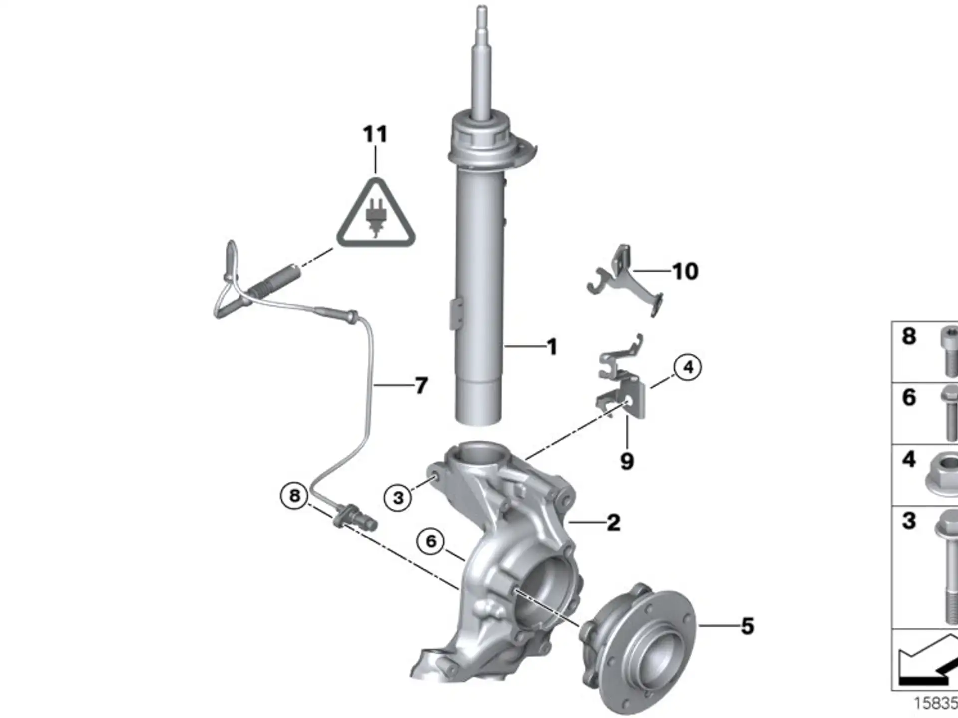 BMW Halter Bremsleitung links E81 E82 E84 E87 E88 E90 E91 E92 E93 34306788175