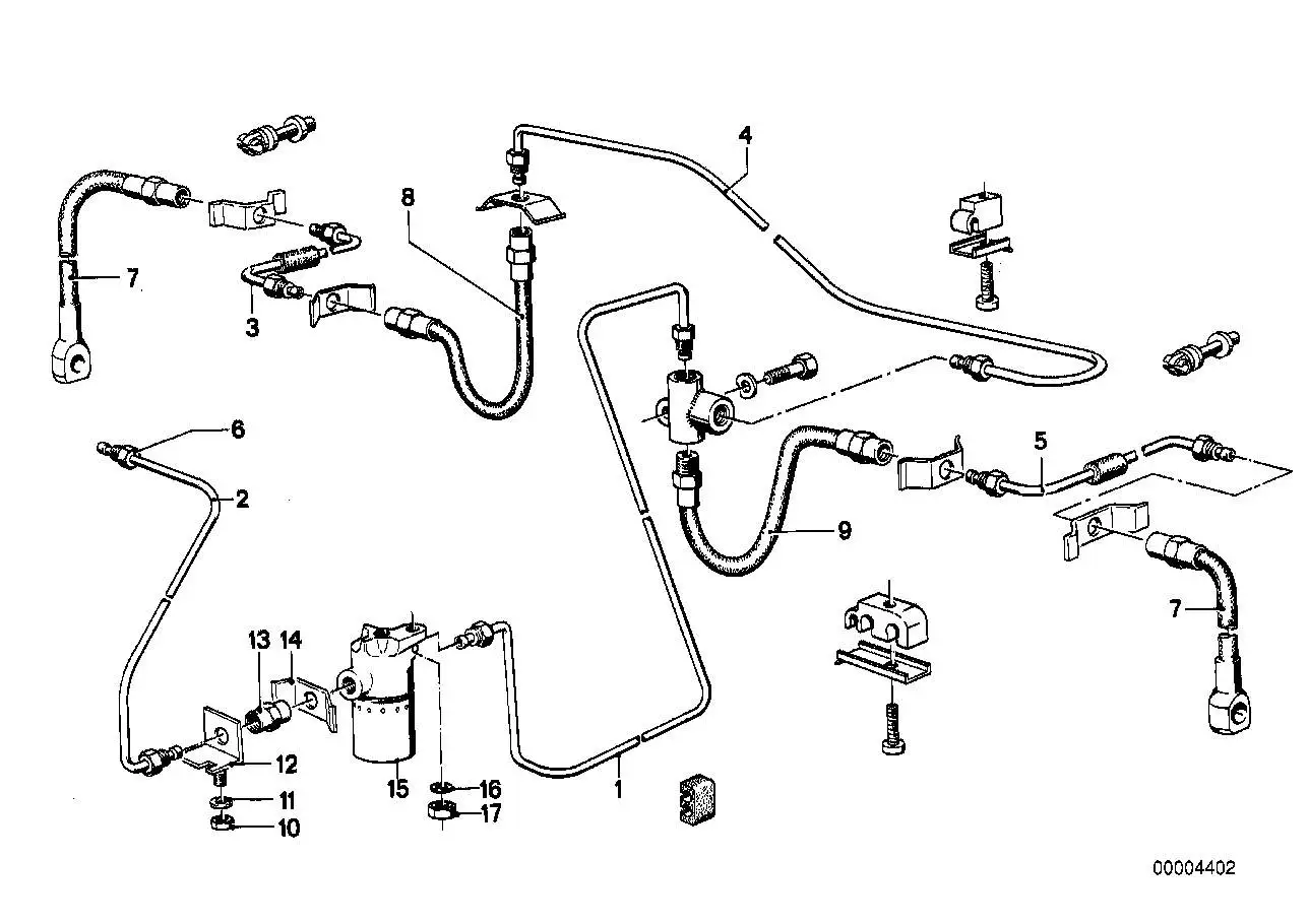 BMW Bremsschlauch E21 34321120013