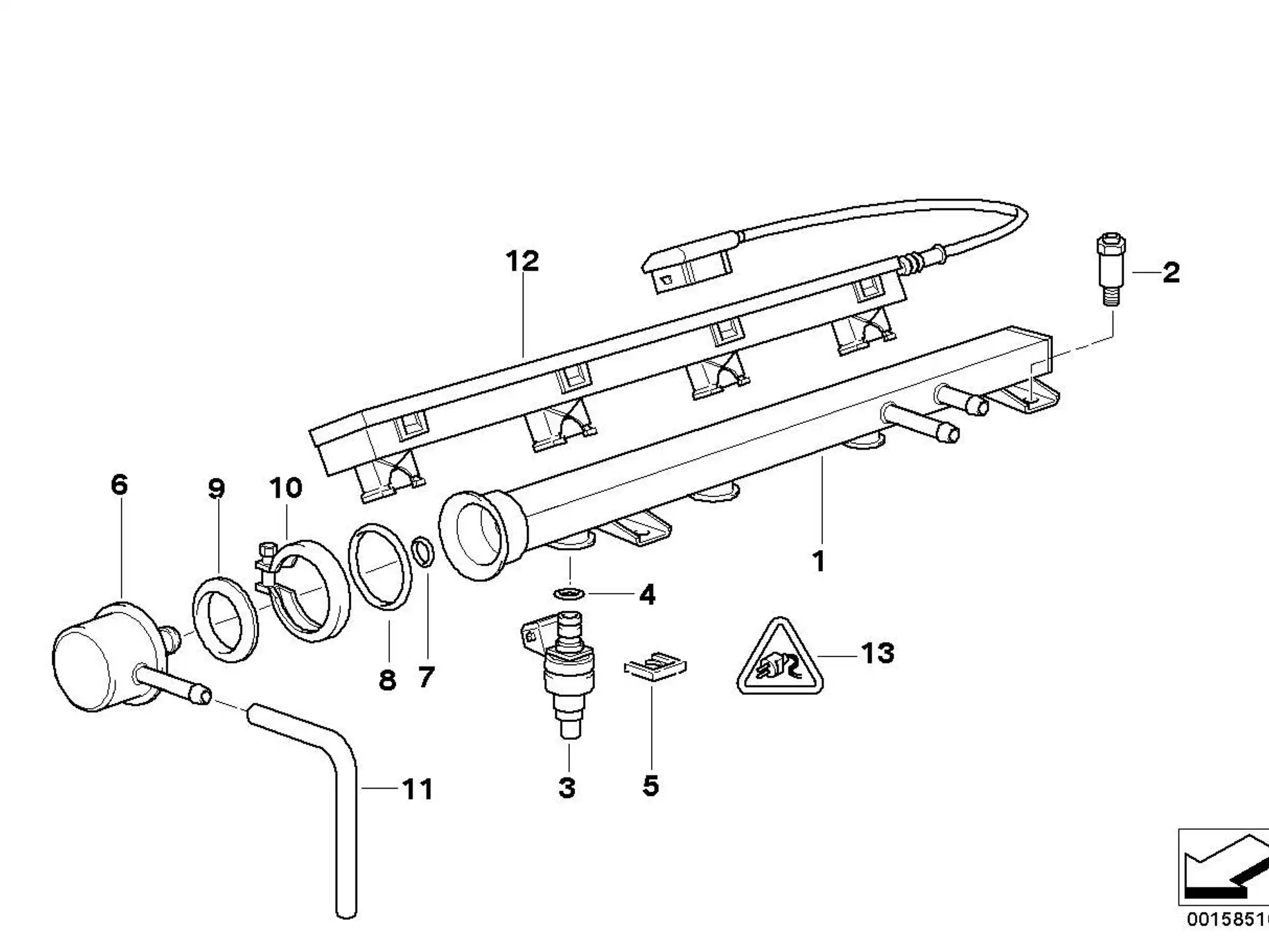 BMW Spannring E30 E34 E36 13531721936