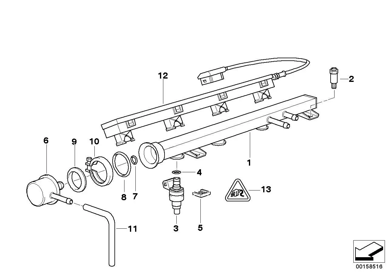 BMW Spannring E30 E34 E36 13531721936 - Bildposition 09