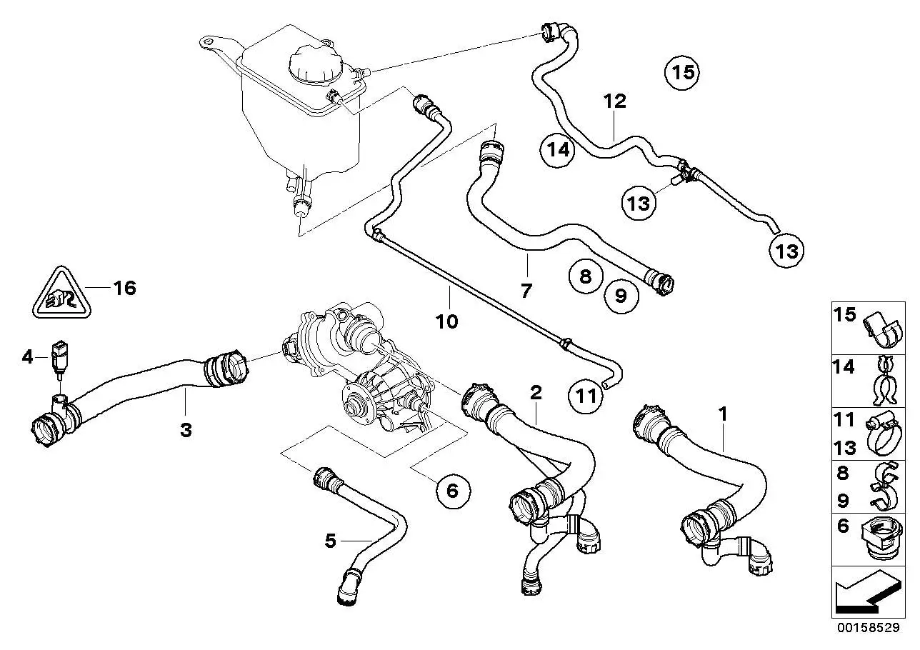 BMW Entlüftungsleitung E60 E61 E63 E64 17127542540