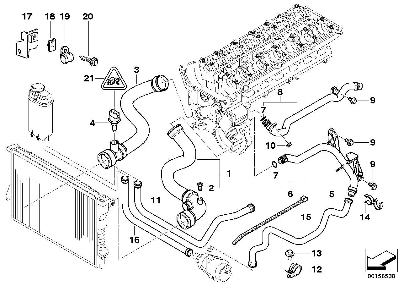 BMW Kabelbinder E38 E39 E53 64218375369 - Bildposition 15