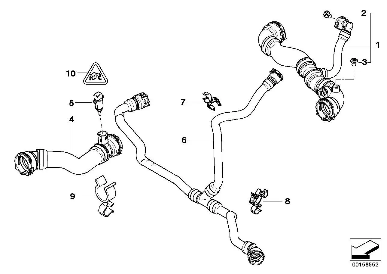 BMW Kühlmittelschlauch E83 17113404071 - X3 E83