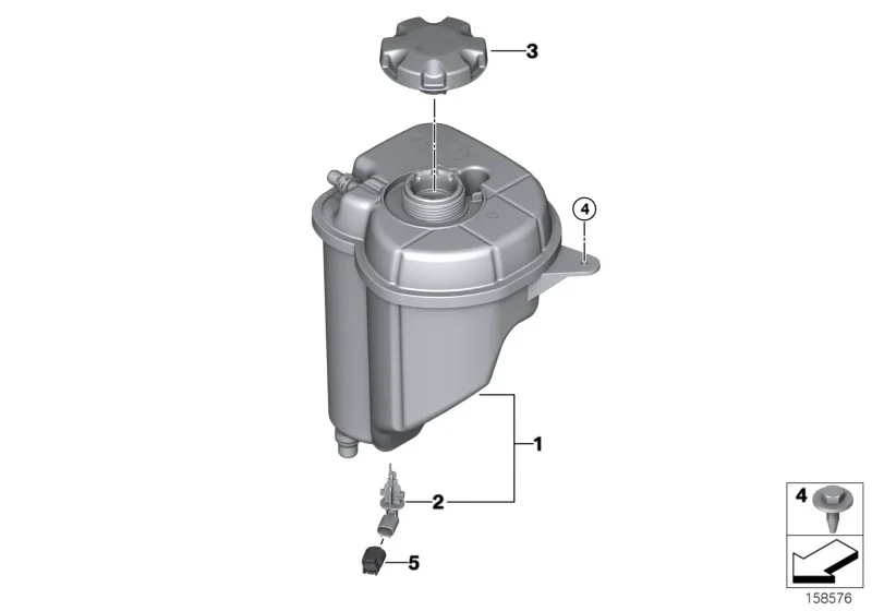 BMW Ausgleichsbehälter E70 E71 E72 F15 F16 F85 F86 17138621092