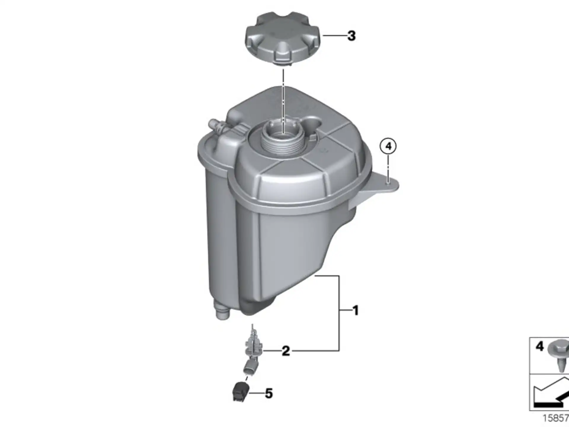BMW Ausgleichsbehälter E70 E71 E72 F15 F16 F85 F86 17138621092