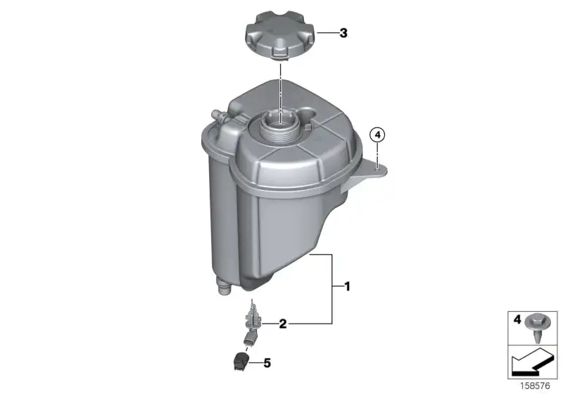 BMW Ausgleichsbehälter E70 E71 E72 F15 F16 F85 F86 17138621092 -