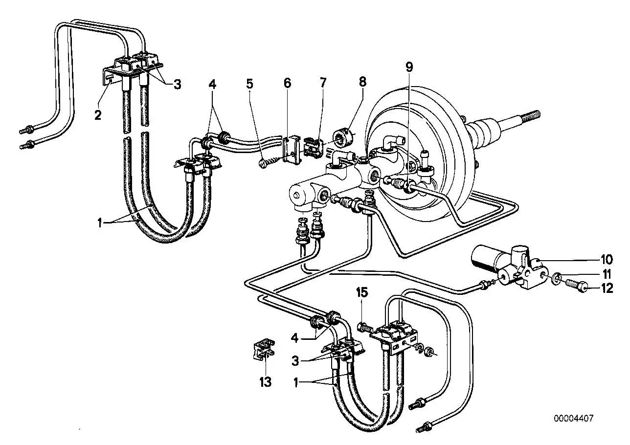 BMW Bremsschlauch E12 E21 E23 E24 34321159879 - 3er, 5er, 6er, 7e