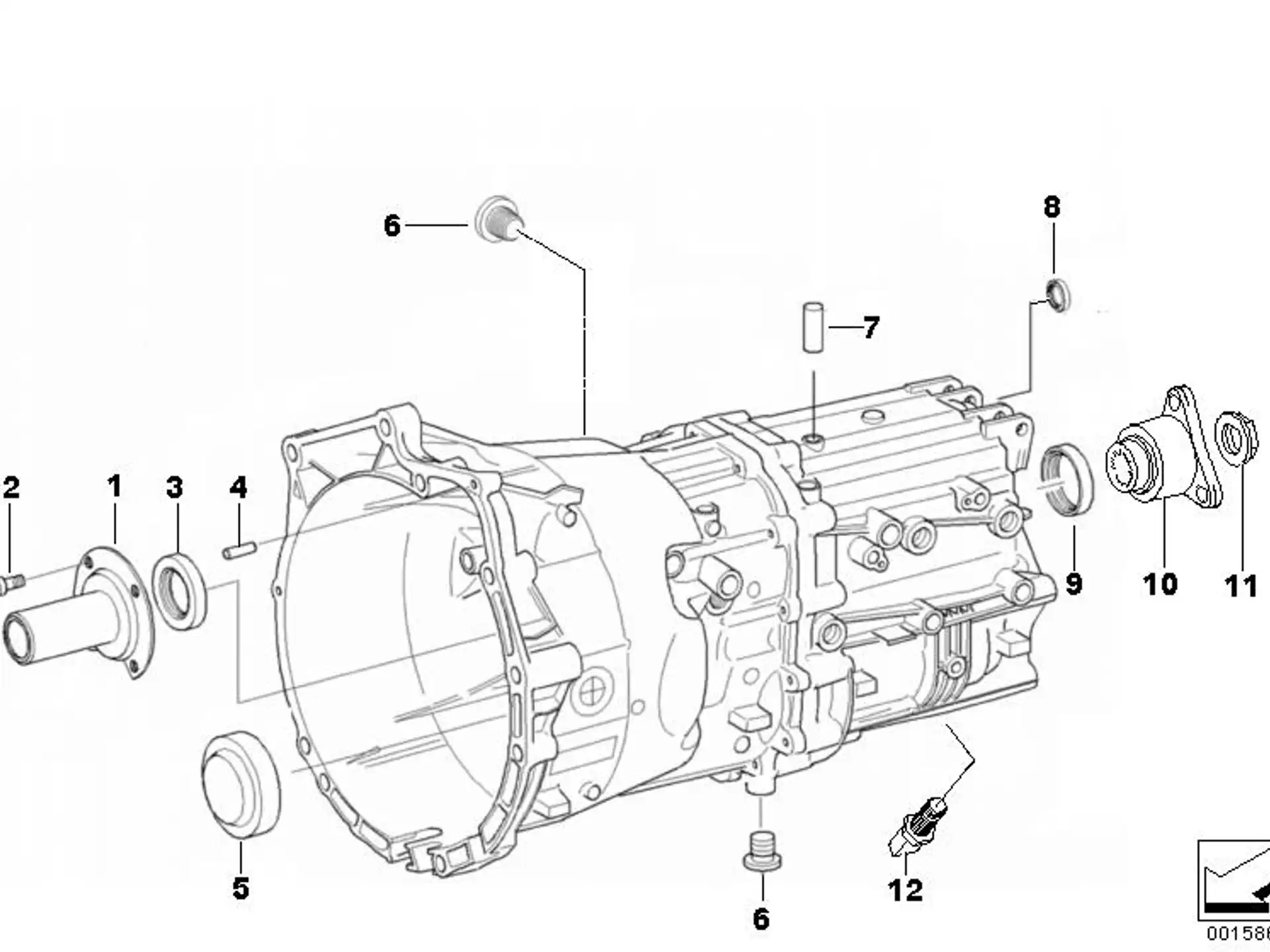 BMW Wellendichtring E46 E53 E60 E61 E63 E64 E81 E82 E83 E84 E85 E86 E87 E88 E90 E91 E92 E93 F10 F11 23117531360