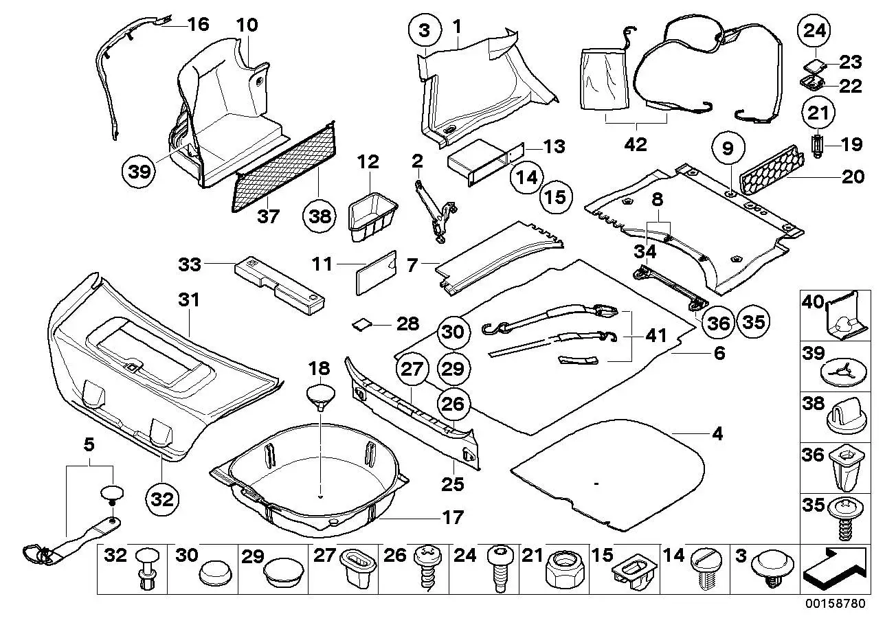 BMW Sicherungsscheibe E34 E36 E60 72161858017 - Z3 E36, 5er E34,
