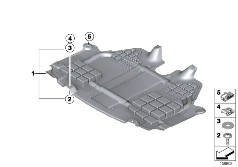 BMW Motorraumabschirmung R55 R56 R57 R58 R59 51757267520