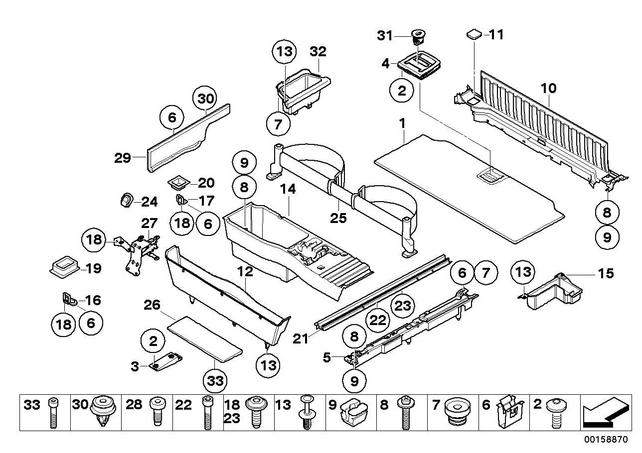 BMW Blende Ladekante E70 51476955000 - X5 E70