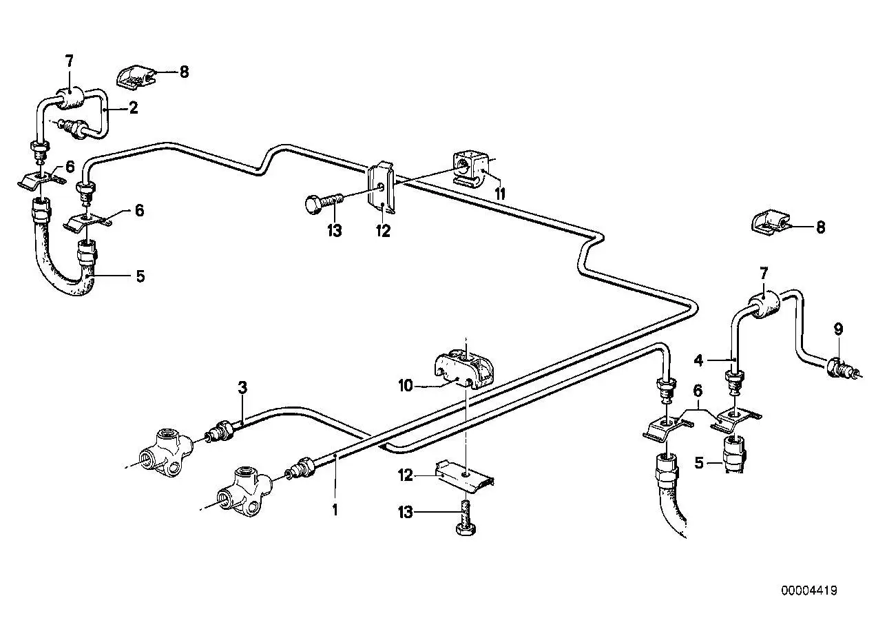 BMW Rohrleitung E12 E21 E23 E30 E31 E32 E34 34326755673 - Bildpos