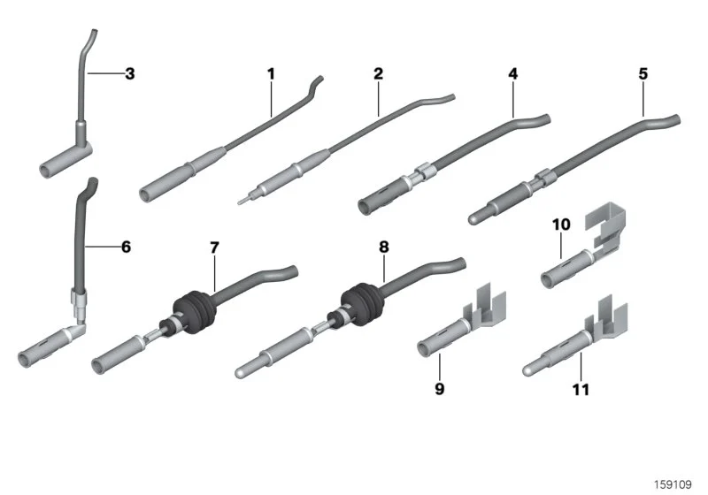 BMW Rundsteckkontakt 1,0-2,5 E24 E28 E30 E31 E32 E34 E36 E38 E39 E46 E52 E53 E60 E61 E63 E64 E65 E66 E70 E71 E72 E81 E82 E83 E84 E85 E86 E87 E88 E89 E90 E91 E92 E93 F01 F02 F04 F06 F07 F10 F11 F12 F13 F15 F16 F20 F21 F25 F30 F31 F32 F34 F39 F48 F85 F86 F9