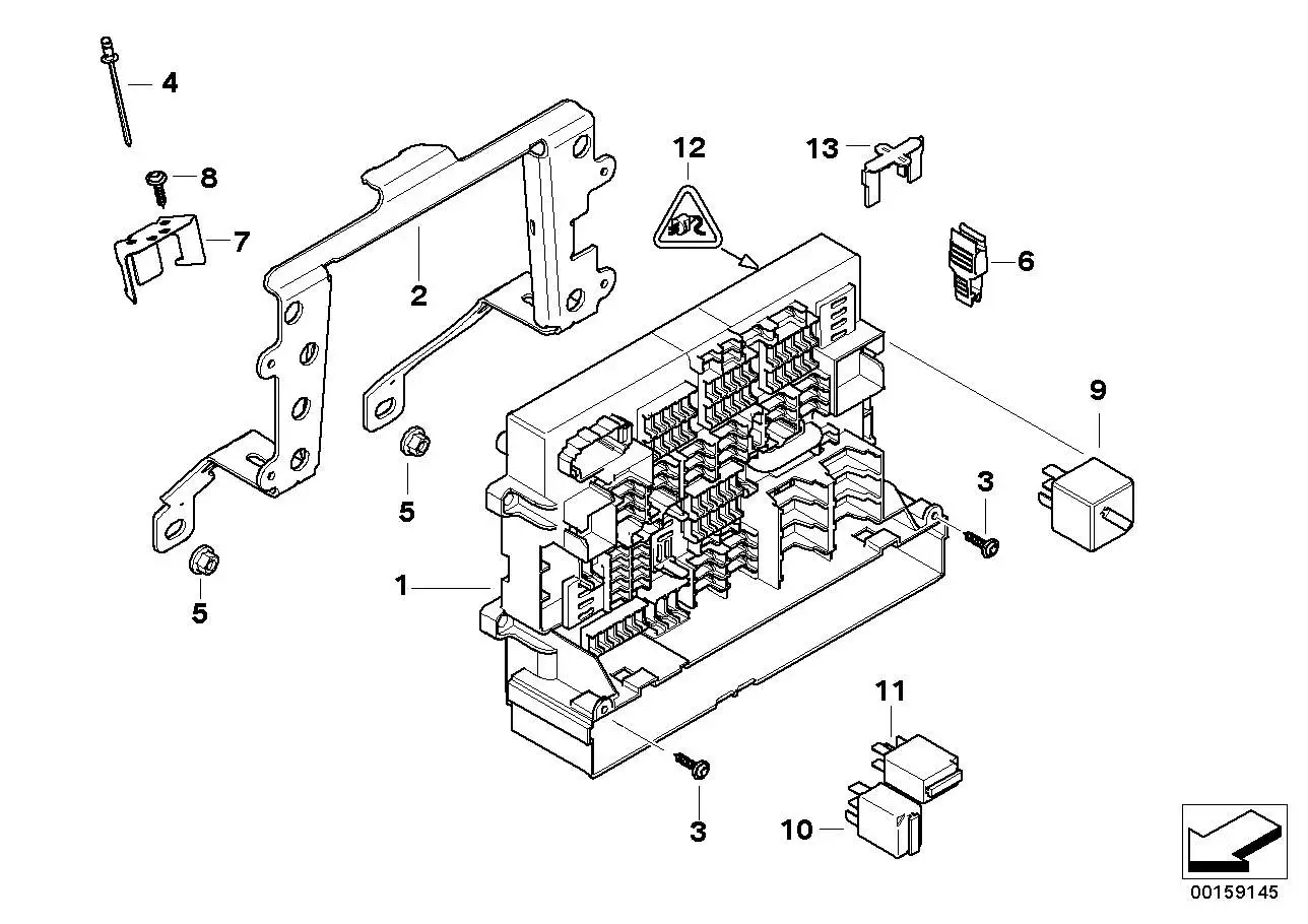 BMW Stromverteiler vorne E81 E82 E84 E87 E88 E90 E91 E92 E93 6114