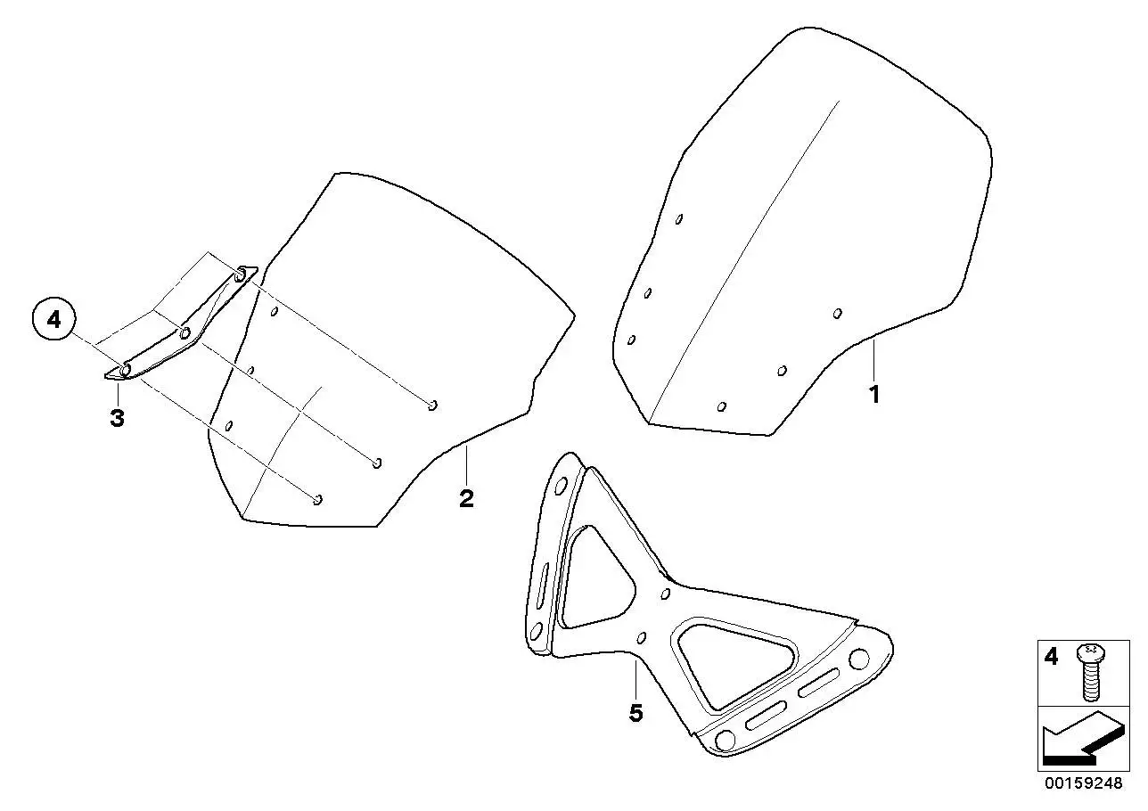 BMW Windschild K44 46637685017