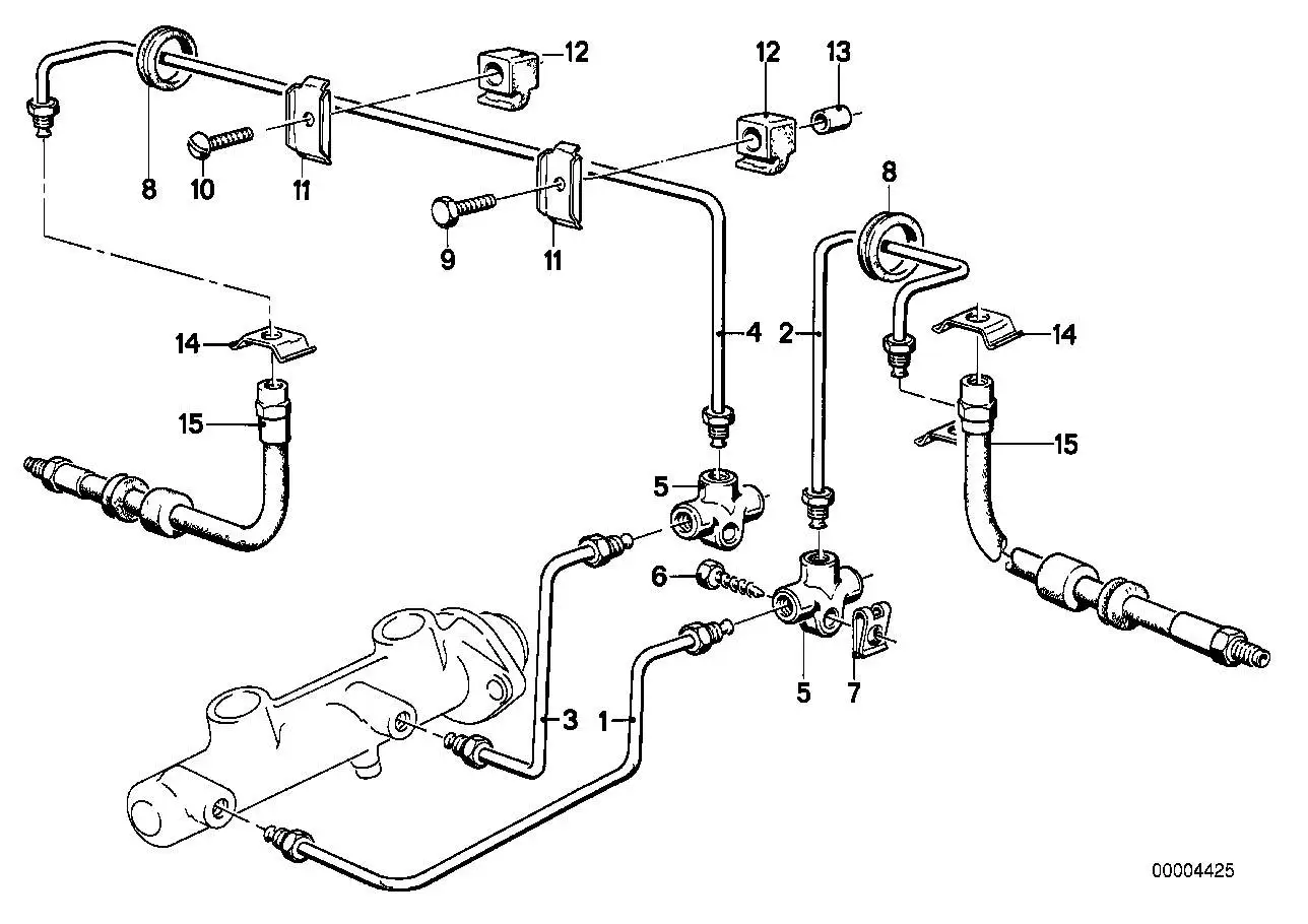 BMW Bremsschlauch E24 E28 34321159901