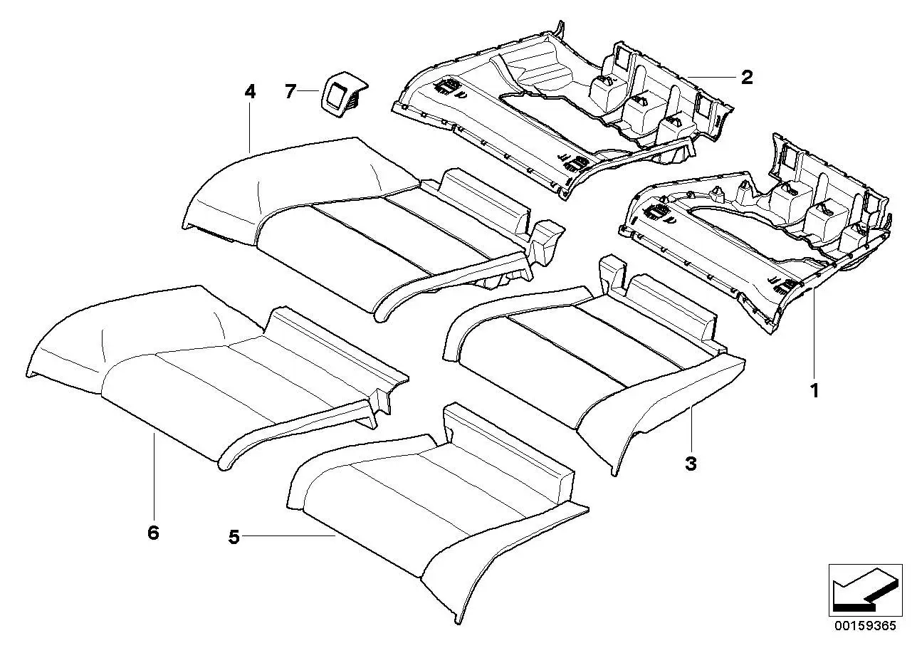BMW Blende Isofix 52209112425