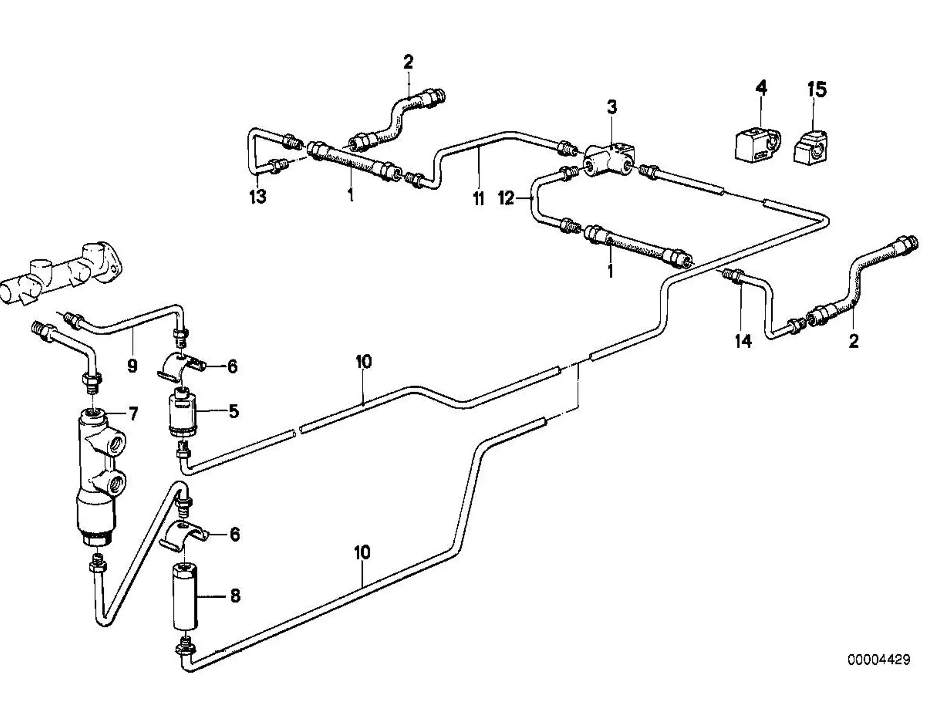 BMW Halter Bremsleitung E30 34321158467