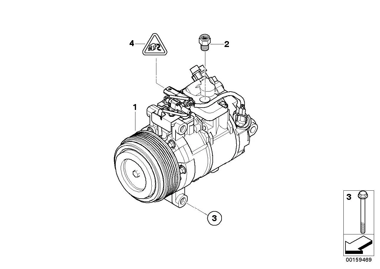 BMW Klimakompressor mit Magnetkupplung E60 E61 E81 E82 E84 E87 E8