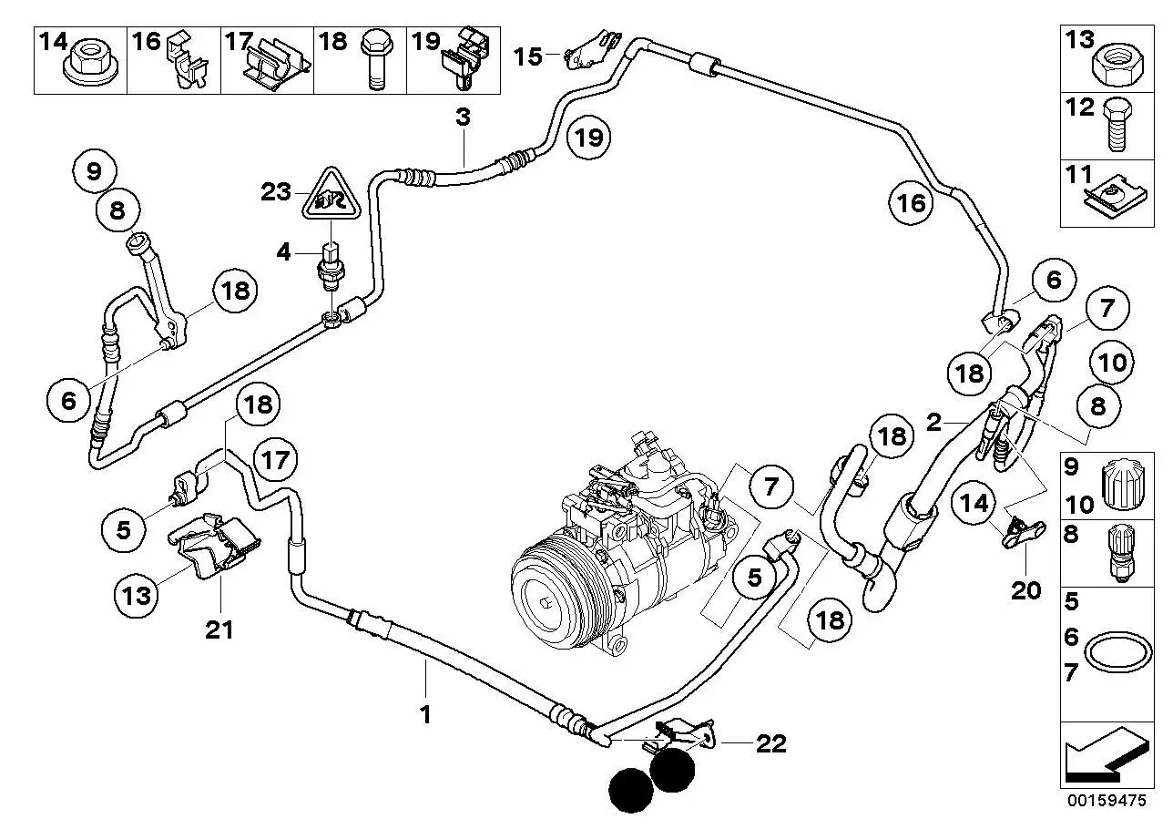 BMW Drucksensor E38 E39 E46 E53 E60 E61 E63 E64 E65 E66 E70 E71 E