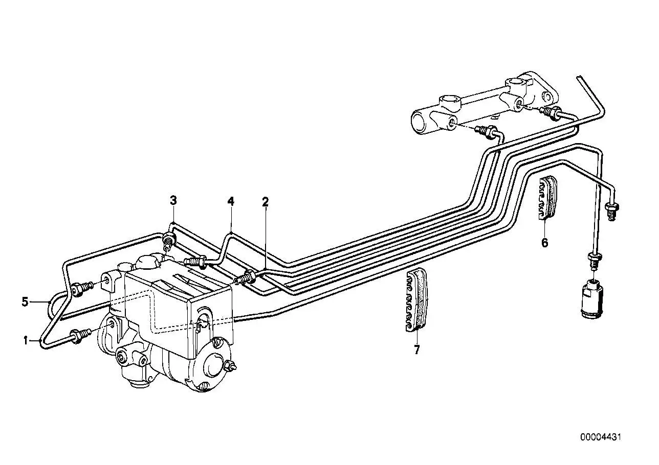 BMW Rohrleitung E12 E21 E24 E30 E32 34326755597 - Bildposition 01