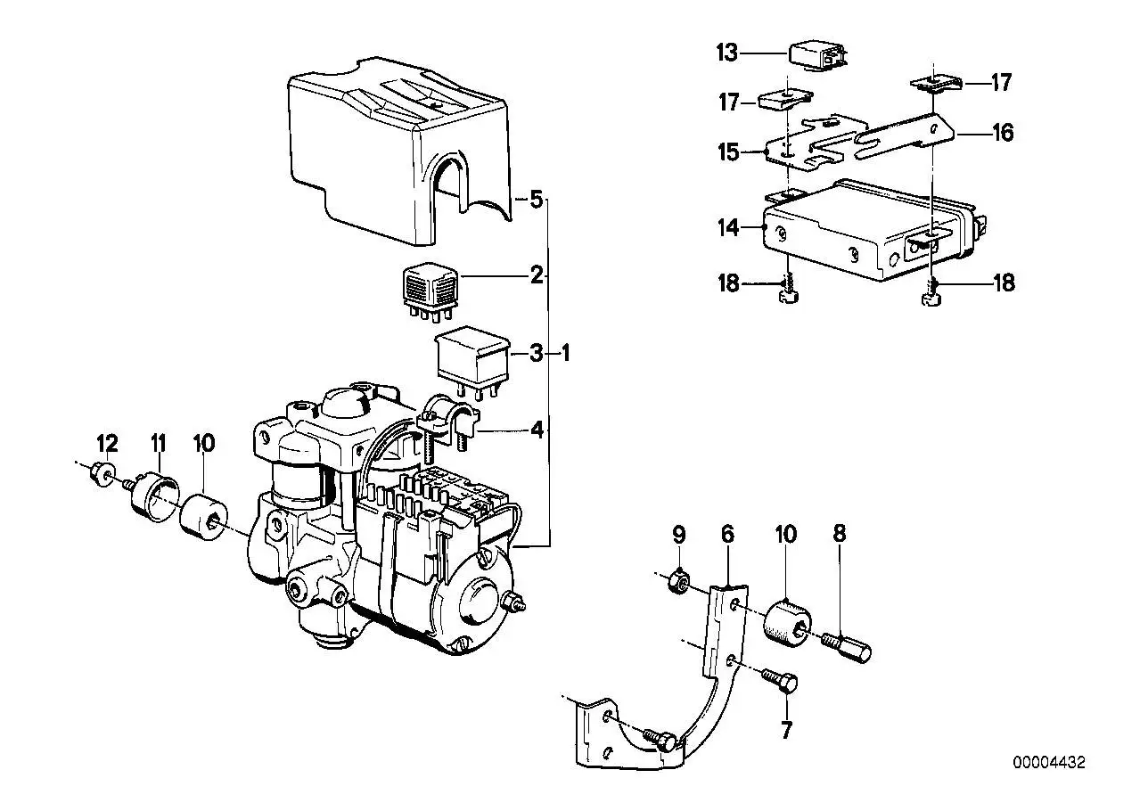 BMW Halter 34521158215 - Z1 E30