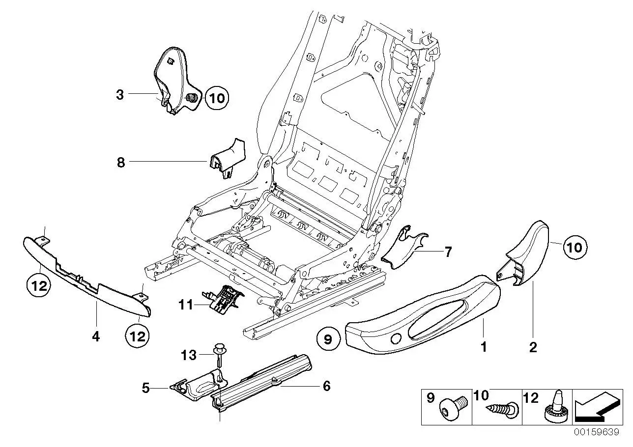 BMW Blende hinten rechts E93 52109116938 - Bildposition 06