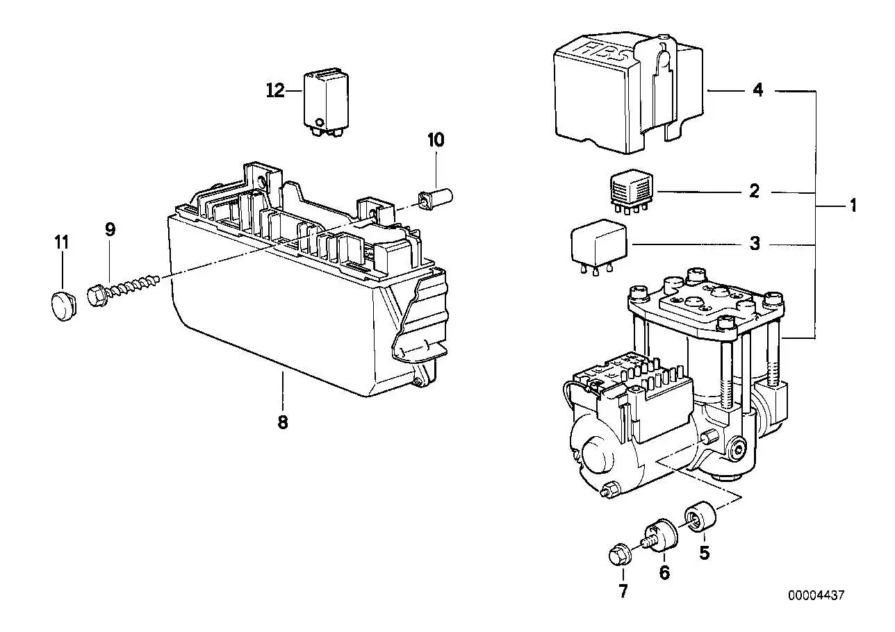 BMW Steuergerät ABS/ASC E31 34521090157