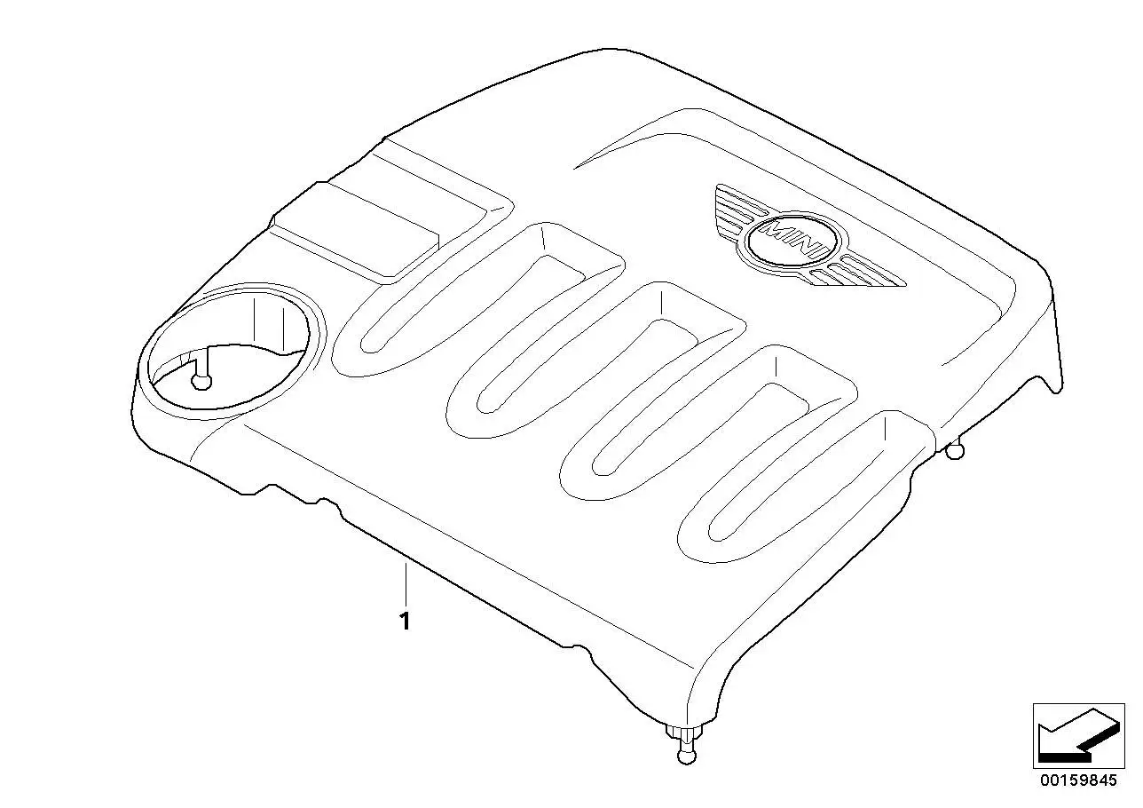 BMW Schallschutzhaube R55 R56 11147800389