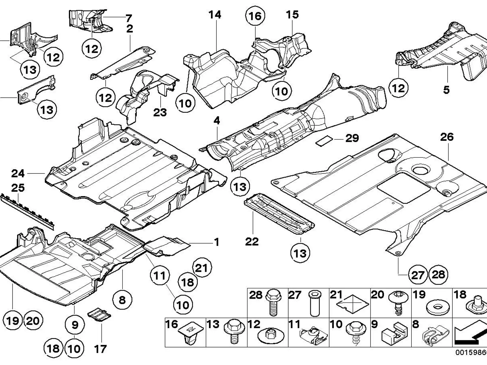 BMW Sicherungsscheibe E46 E60 E61 E63 E64 E70 E71 E72 F01 F02 F07 R52 R53 R60 R61 51718212163