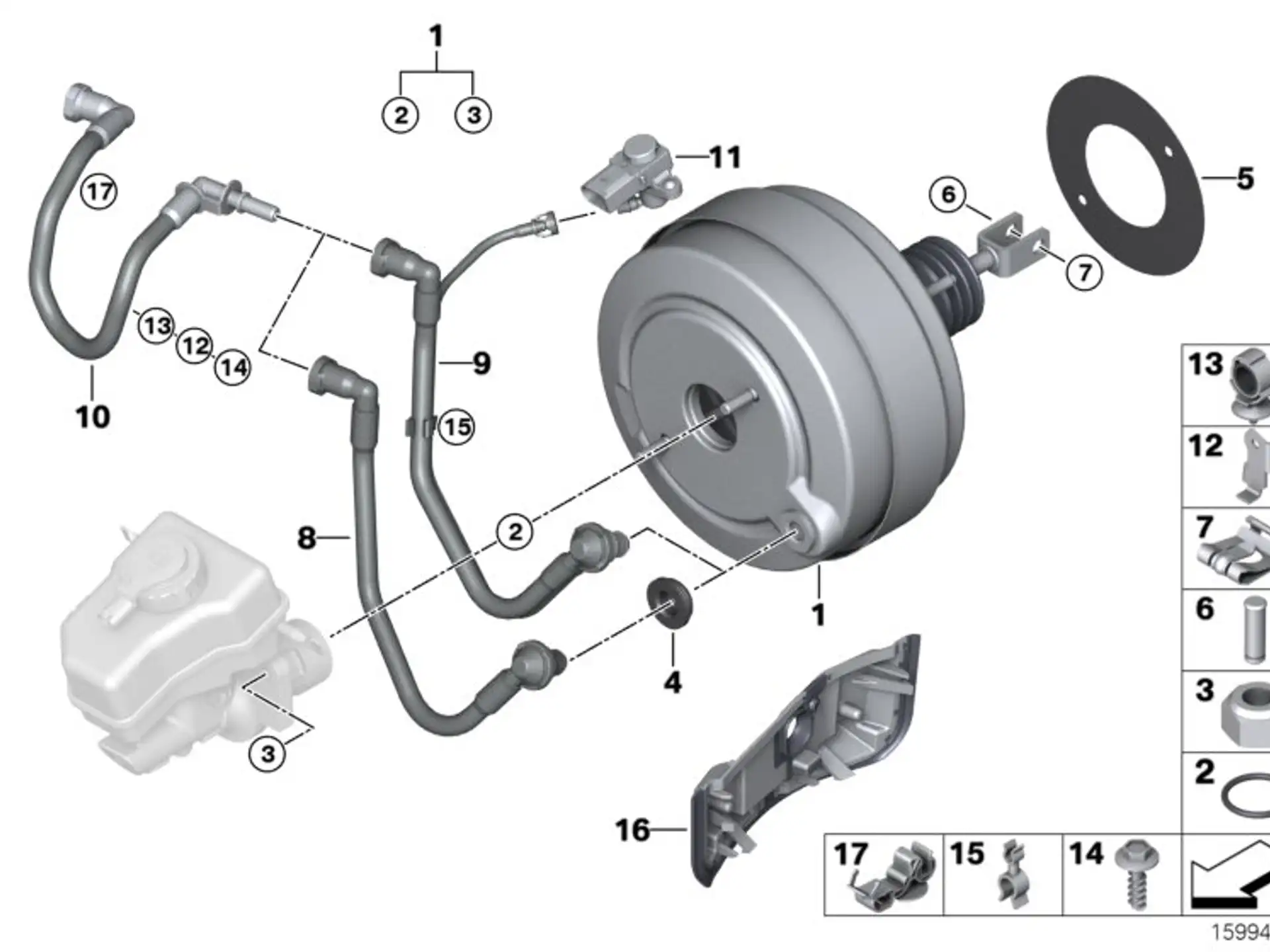 BMW Bolzen Bremspedal E81 E82 E84 E87 E88 E90 E91 E92 E93 F20 F21 F22 F23 F30 F31 F32 F33 F34 F36 F80 F82 F83 F87 F87N I01 I12 I15 34336753646